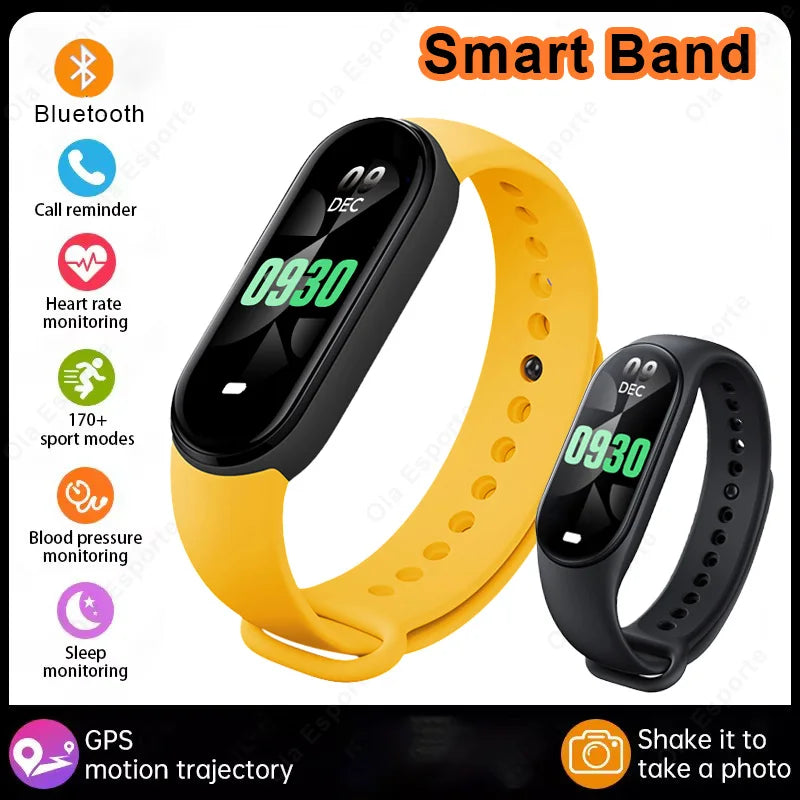 Fashion Smart Watch Fitness Bracelet Sports Waterproof Health Monitor Watch Smart Band BT Control Photo Capture Smart Wristband Peaceful Pleasures Health and Wellness 1Ye1Bk