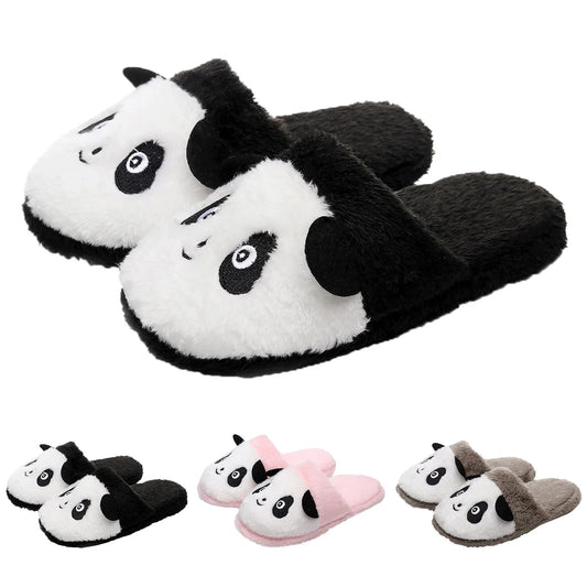 Cute Panda Plush House Slippers | Soft Non-Slip Fleece Winter Plush House Slippers Peaceful Pleasures Health and Wellness