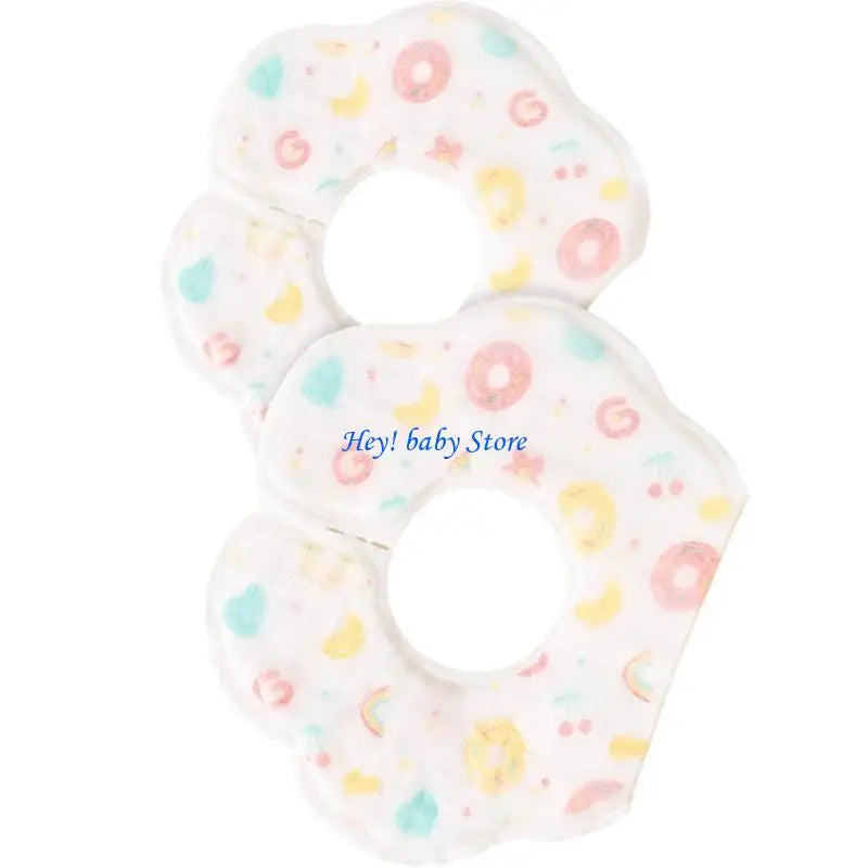 Disposable Baby Drool Bibs 20-Pack | Absorbent Cotton Saliva Towel