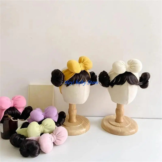 Baby Girl Bowknot Fringe Headband | Soft & Stretchy, Ages 3–12M Baby Hair Headband Peaceful Pleasures Health and Wellness
