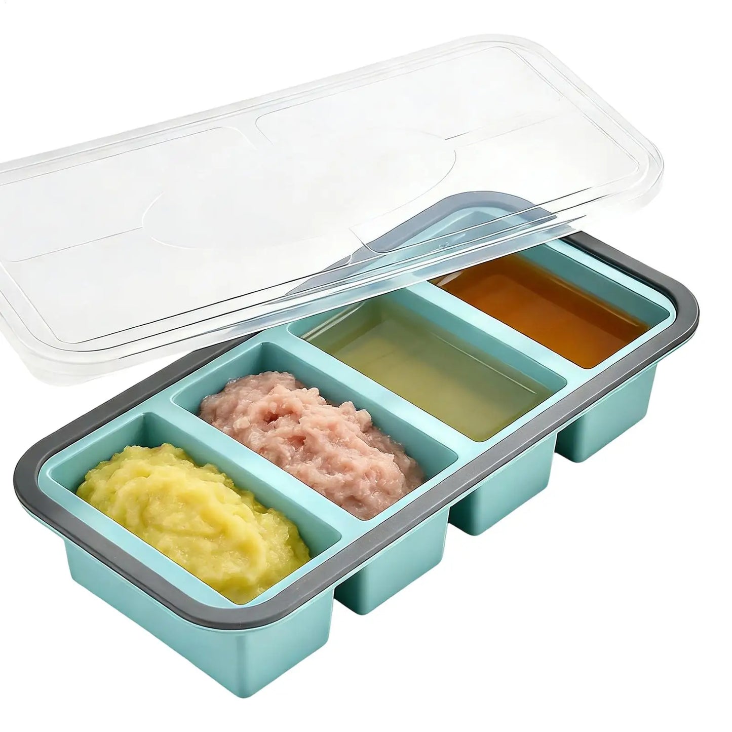 Silicone Freezer Tray with Lid | Soup, Broth & Meal Prep Mold