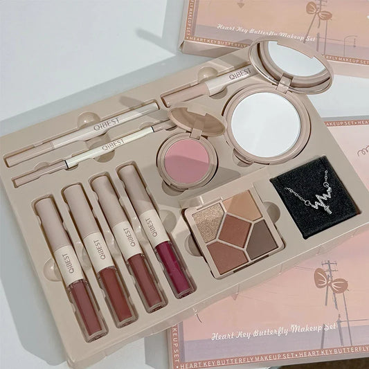 QiBest 10-Piece Multipurpose Makeup Kit – Lip, Eye & Face Set Multipurpose Makeup Kit Oasis Select