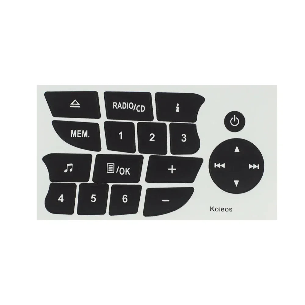 Car Button Repair Stickers CD Radio Audio Button Repair Decals Stickers for Twingo for Renault Clio and Megane Car Accessories Peaceful Pleasures Health and Wellness