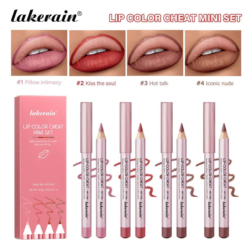 Matte Waterproof Lip Liner Pencil – Long-Lasting Lip Contour