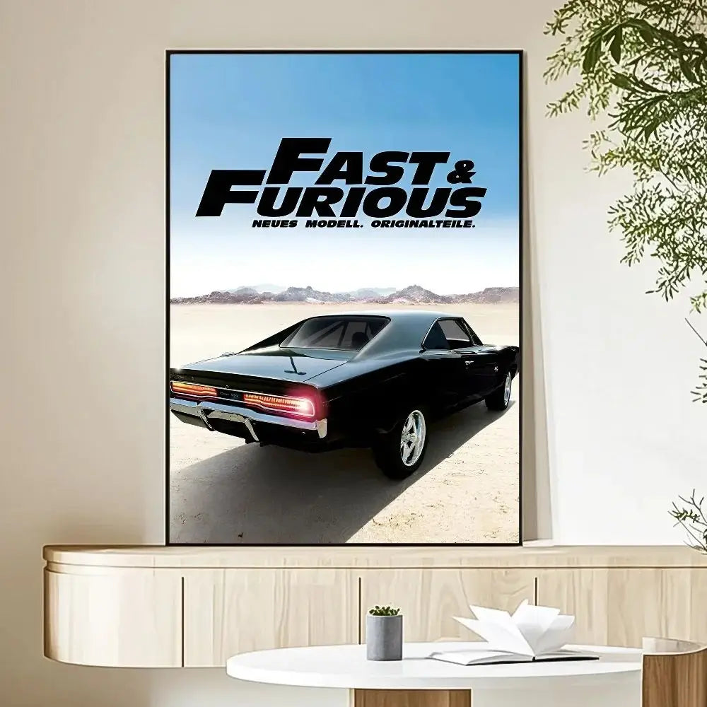 Fast & Furious 2 Vintage Canvas Movie Poster | Fan Wall Art