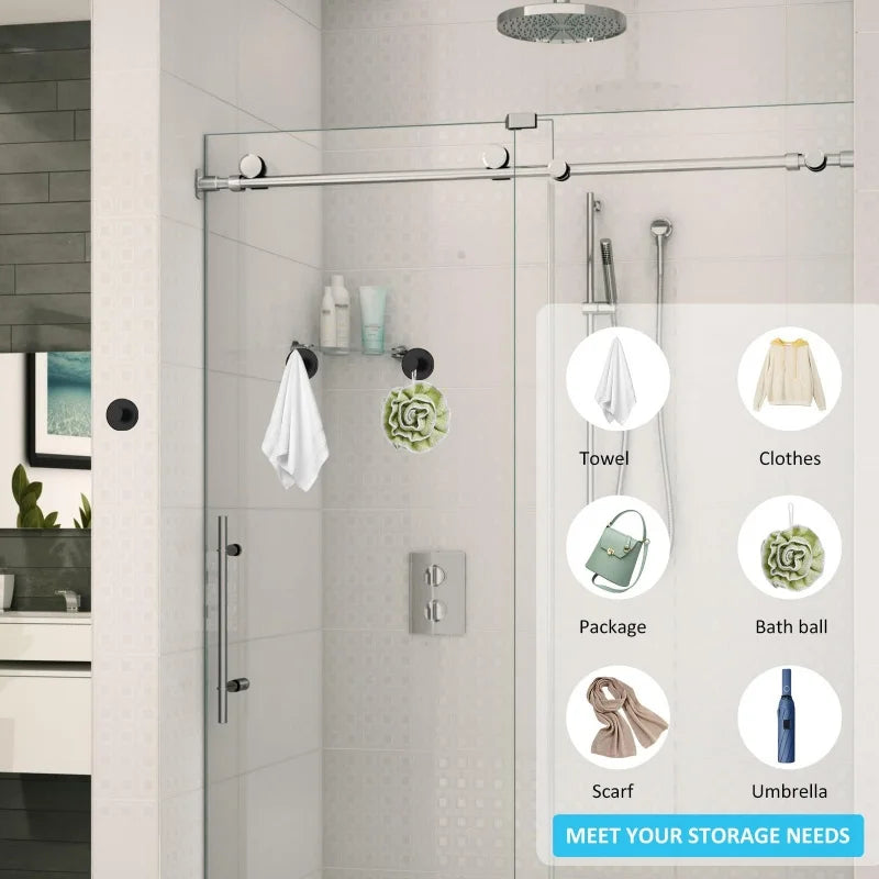 Suction Cup Hooks – Waterproof Stainless Steel Bathroom Hanger