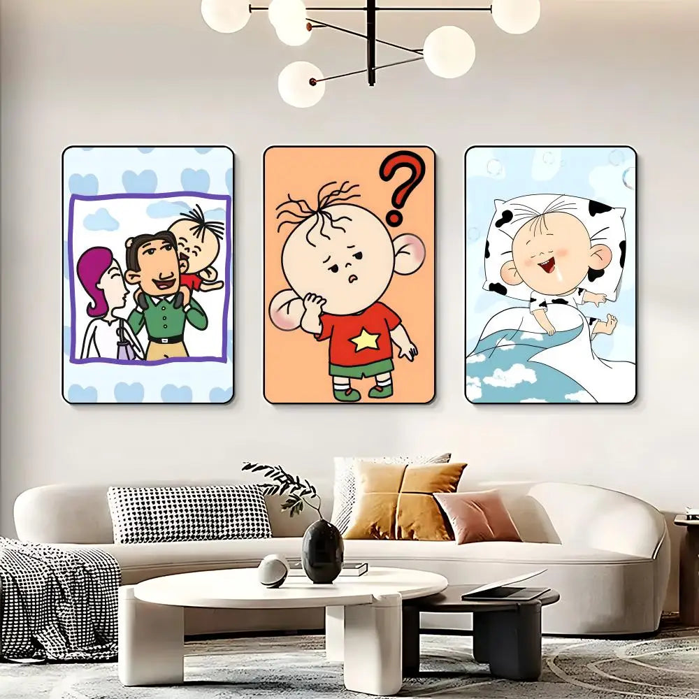 Cartoon B-Big Ear Tutu Poster HD Self Adhesive Waterproof Wall Art Ideal for Home Office Dorm Bedroom Great Gift Peaceful Pleasures Health and Wellness