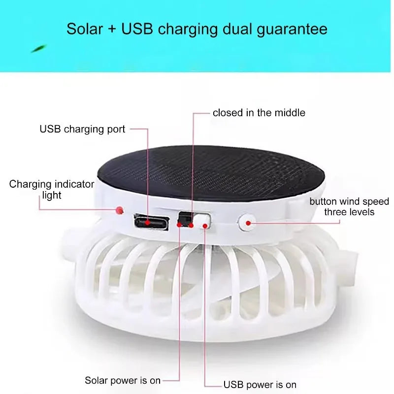 Solar Fan Hat – Cooling Baseball Cap for Hiking & Outdoor Sports