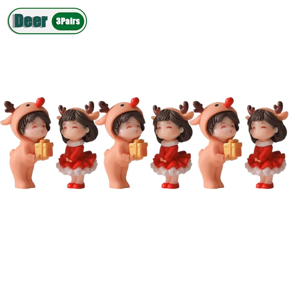 Mini Christmas Couple Dolls | Desktop Ornaments 1–20 Pairs