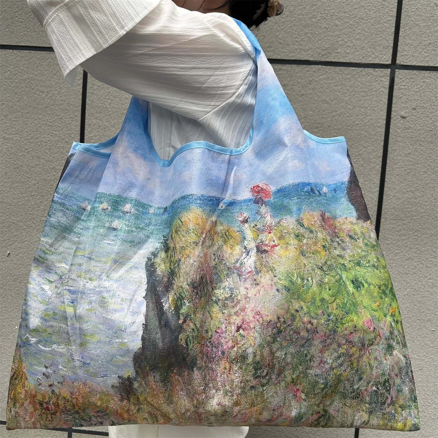 Large Foldable Reusable Nylon Shopping Bag – Travel Tote
