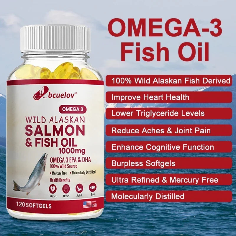 Super Omega-3 EPA/DHA Fish Oil Capsules – Heart, Brain & Joints