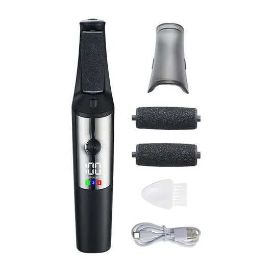 Rechargeable Electric Callus Remover | LED Display & Roller Heads Electric Callus Remover Peaceful Pleasures Health and Wellness