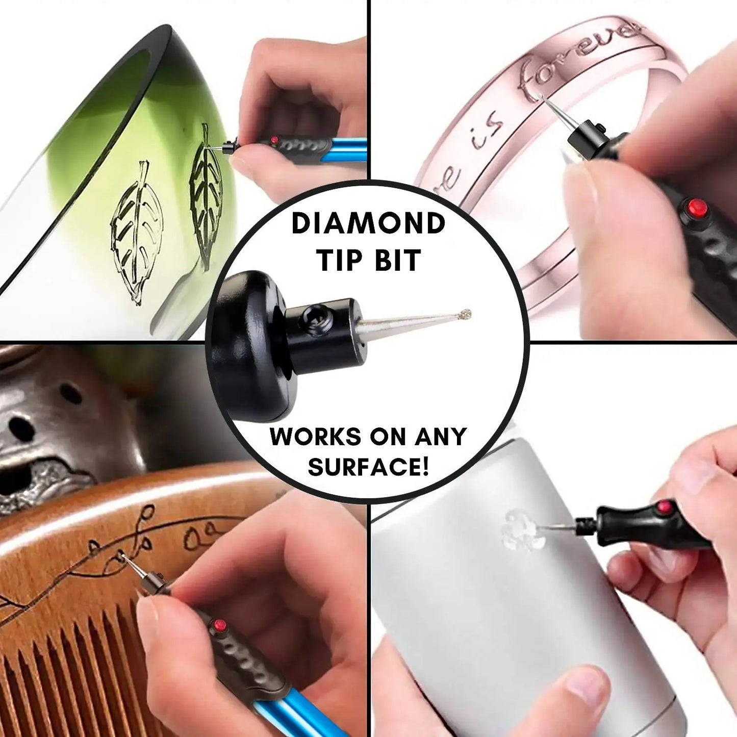 Electric Micro Engraver Pen Carve Engraving Tool Cordless Precision