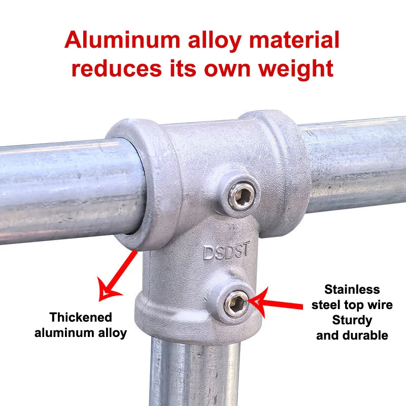 3D Fitting Connection FastenerAluminum Alloy Connector Elbow Tee Base Flat 20/25mm Steel Tube Shelf Parts Peaceful Pleasures Health and Wellness