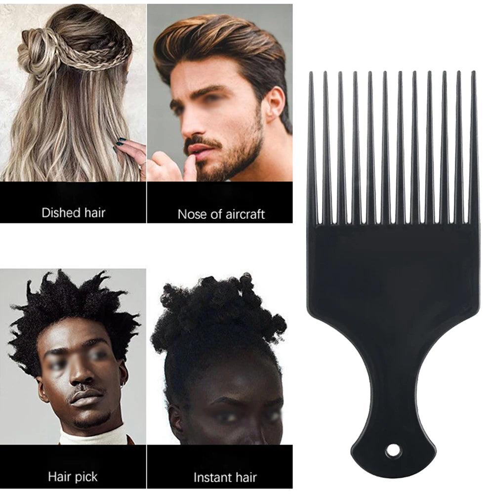 Afro Pick Wide Tooth Detangling Comb for Curly & Kinky Hair