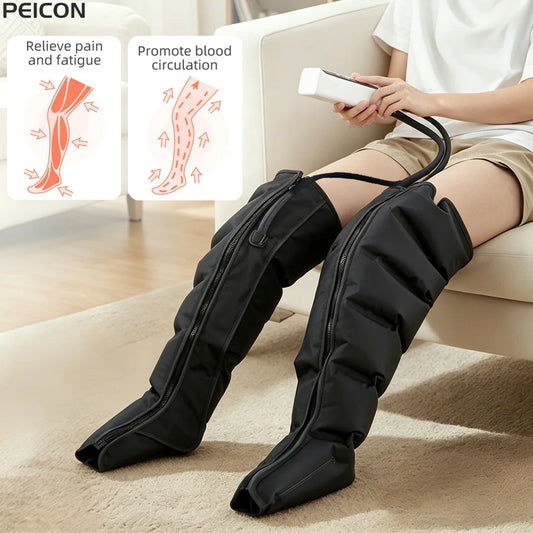 Air Pressure Leg Massager Electric Air Compression Leg Massager for Pain Relief Air Wave Calf Massager with Remote Control 220V Peaceful Pleasures Health and Wellness