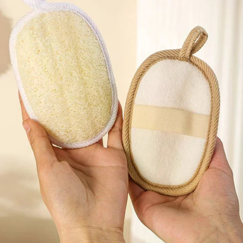 Natural Loofah Bath Sponge – Soft Exfoliating Shower Brush