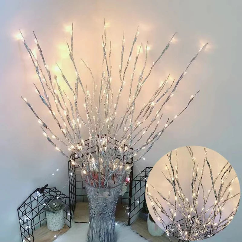 LED Bendable Twig Branch Lights | Battery Powered Home Decor