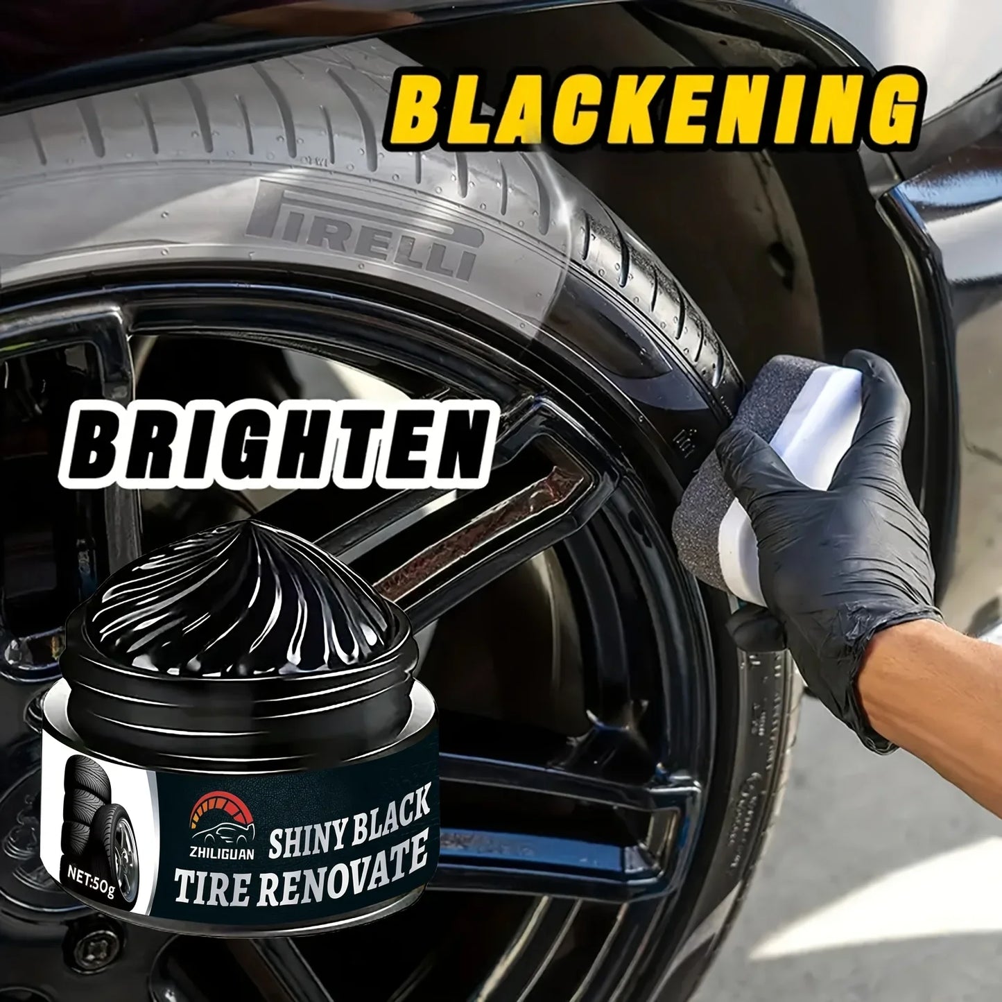 Tire Shine & Protection Cream – Long-Lasting Gloss for Tires