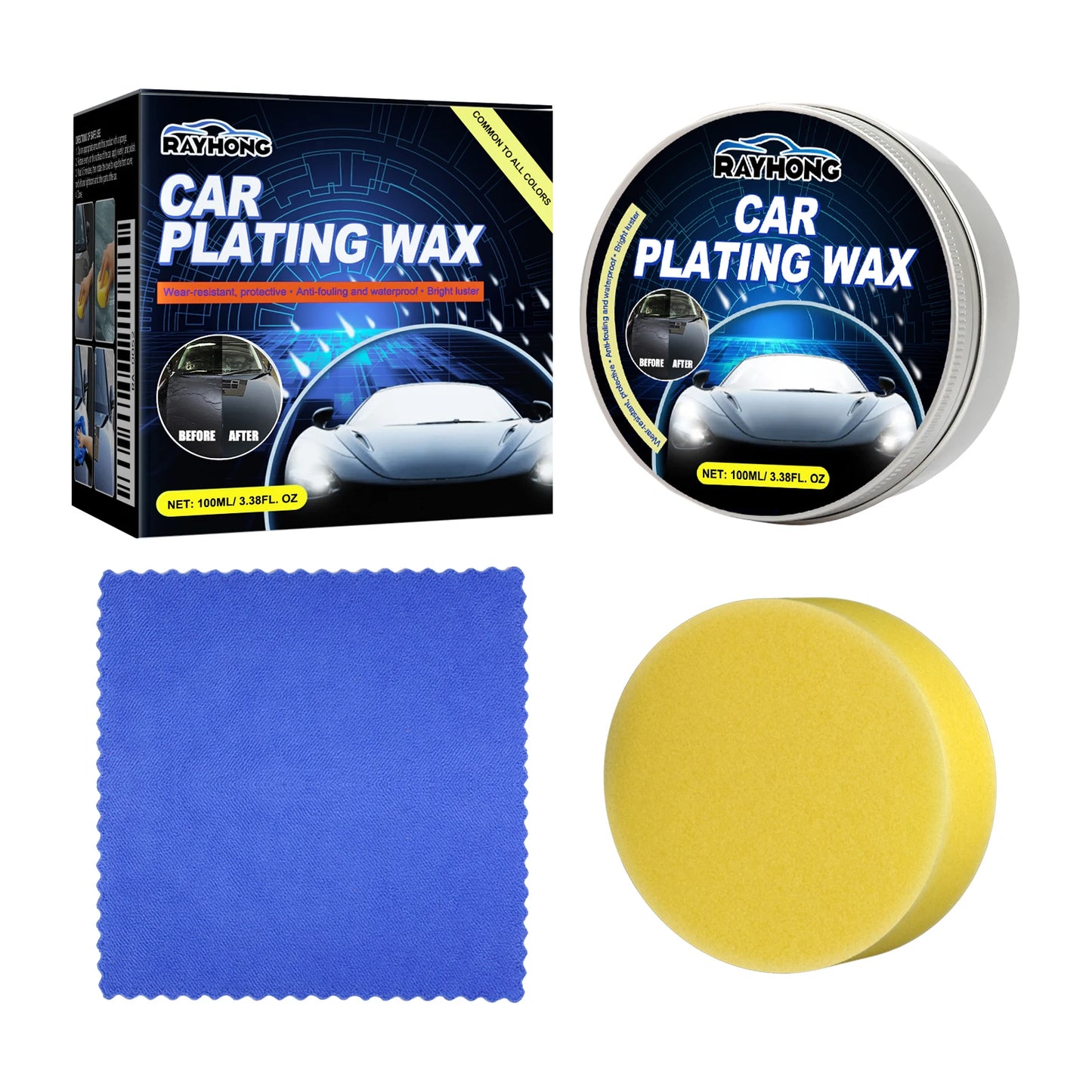 Crystal Nano Car Wax – Gloss Coating, Polish & Scratch Repair