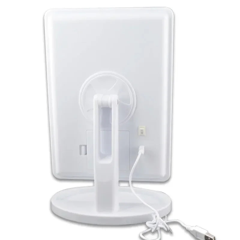 10X Magnifying LED Makeup Mirror – 24 LED Adjustable Light