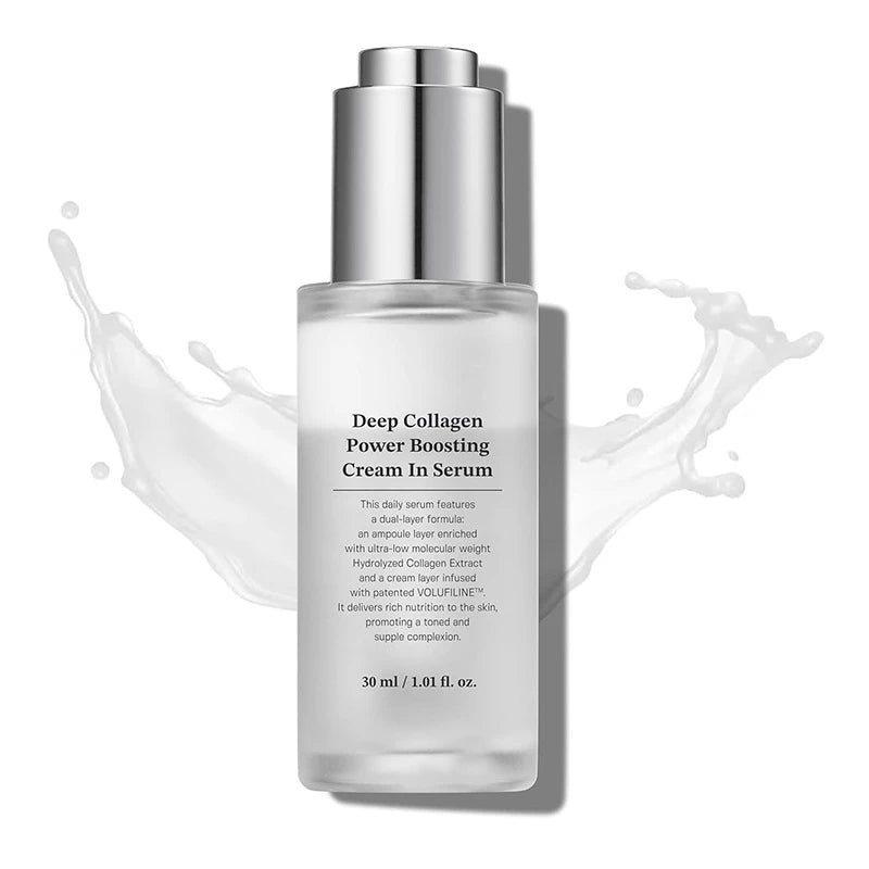 Collagen Silk Peptide Ampoule Essence Long-lasting Hydration Reduces Fine Lines Enhances Facial Radiance Korean Skincare Essence Peaceful Pleasures Health and Wellness Essence 30ml