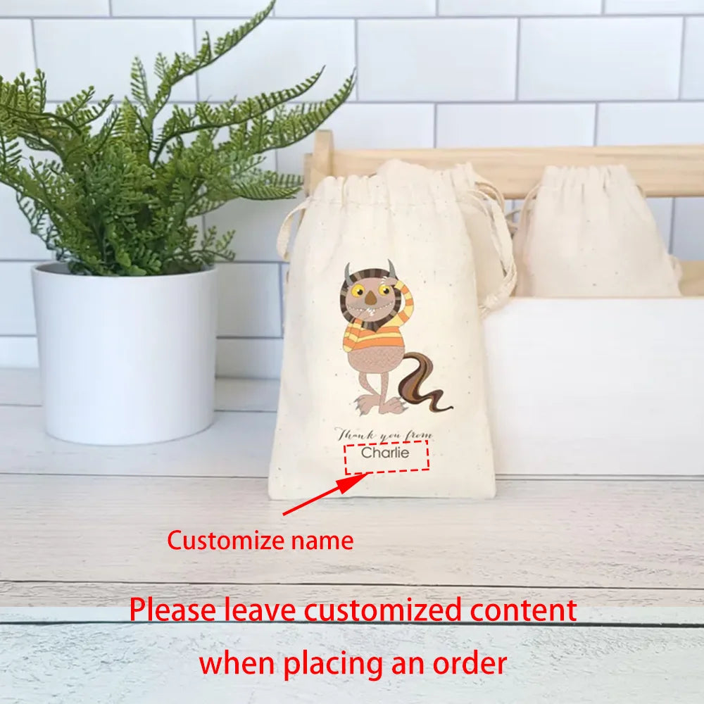 Custom Wild Monster Favor Bags | Wild Rumpus Birthday Party