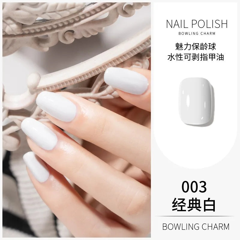 40 Colors Water-Based Nail Polish | Quick Dry No-Lamp Tearable