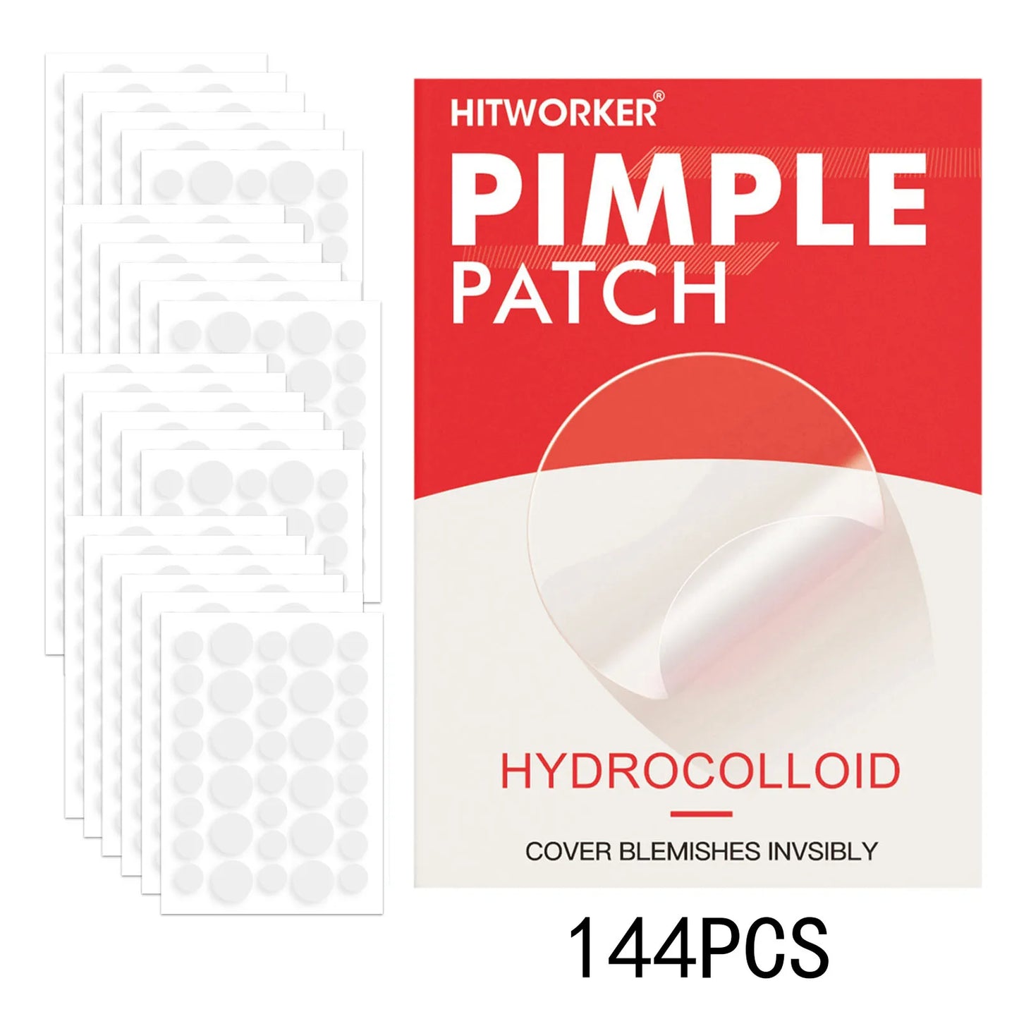 Invisible Waterproof Hydrocolloid Acne Patches – All Skin Types