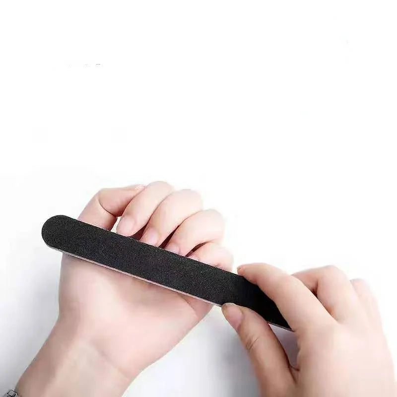 10Pcs Nail Files Sanding 100/180 Round Grit Buffer Block Pedicure Manicure Buffing Polish Beauty Tools Professional Nail Files Peaceful Pleasures Health and Wellness