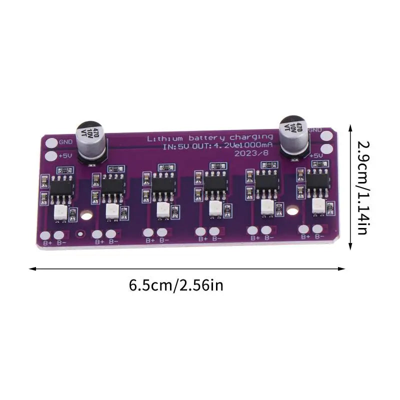 New Charging Module PCB Circuit Board Charger Array 5V Input For 18650 4.2V Lithium Battery Electric Scooter Accessories Peaceful Pleasures Health and Wellness one size