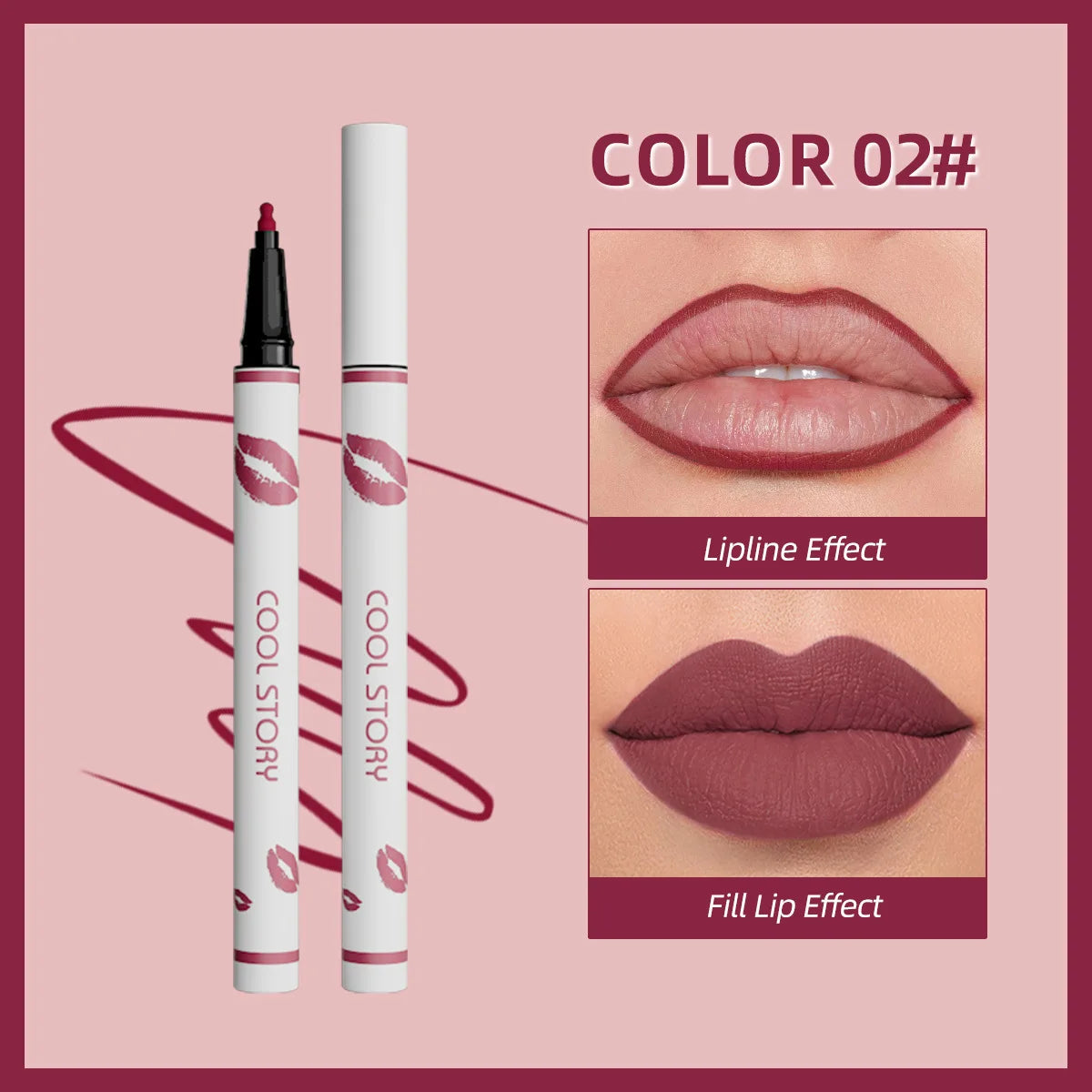 Waterproof Matte Liquid Lip Liner Pencil – Long-Lasting Color
