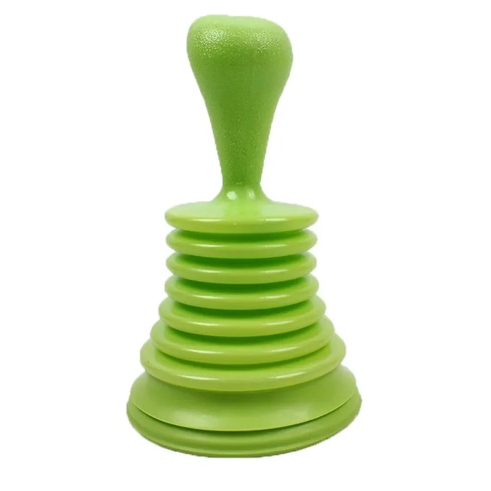 1PC Pipeline Dredge Suction Cup Toilet Plungers Press Cleaning Sink Drain Pipe Tool Sink Pipe Strong Dredger Tools Accessories Peaceful Pleasures Health and Wellness green