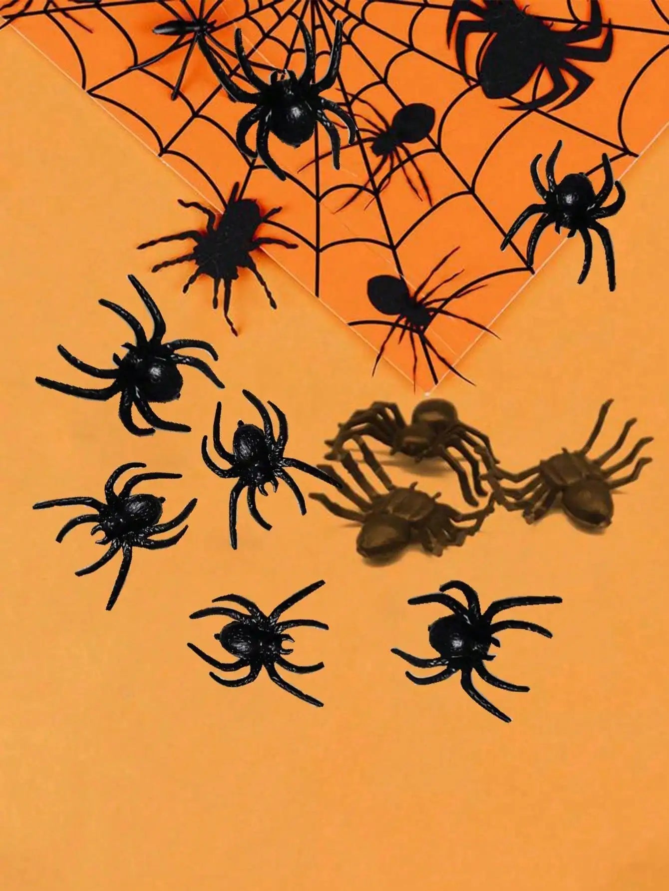 Realistic Plastic Spider Toys – Halloween Prank Props 20/50 PCS