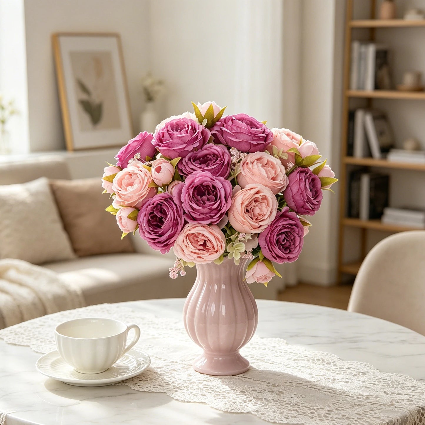Silk Peony Artificial Flowers – Wedding & Home Decor