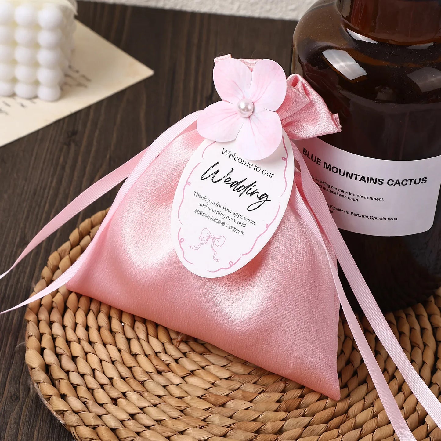 Velvet Drawstring Gift Bag with Bow | Wedding & Party Favor Pouch