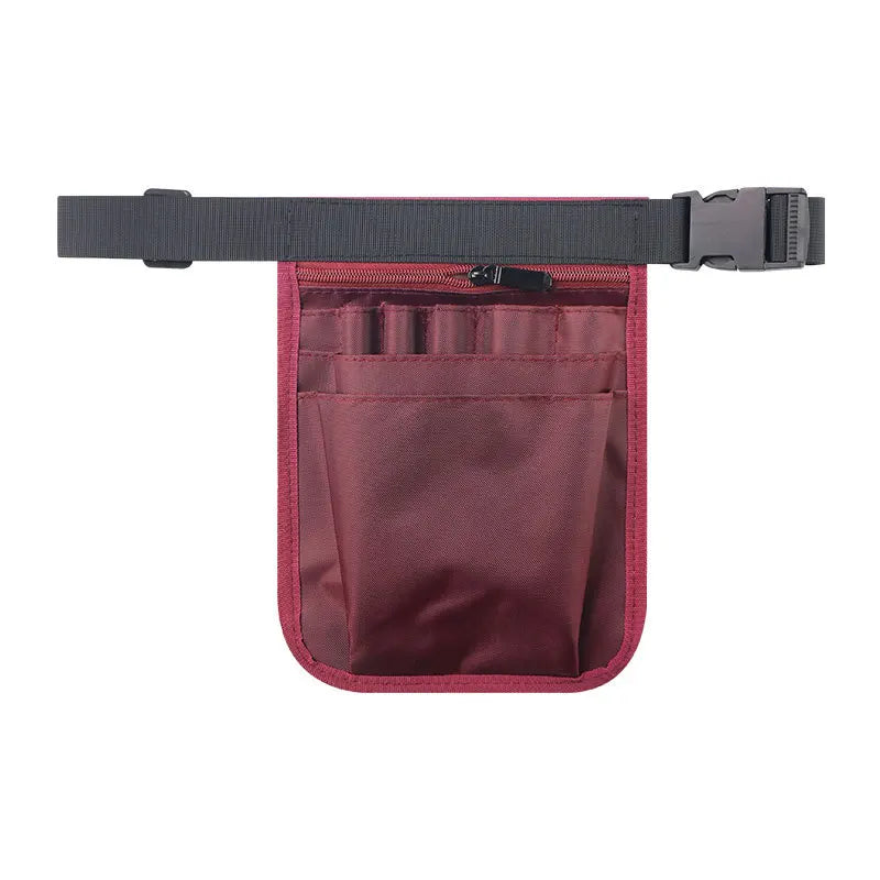 Nursing Adjustable Waist Bag Nurse Tool Storage Bag Hairstylist Makeup Technician Tool Storage Waist Bag Peaceful Pleasures Health and Wellness Purple red
