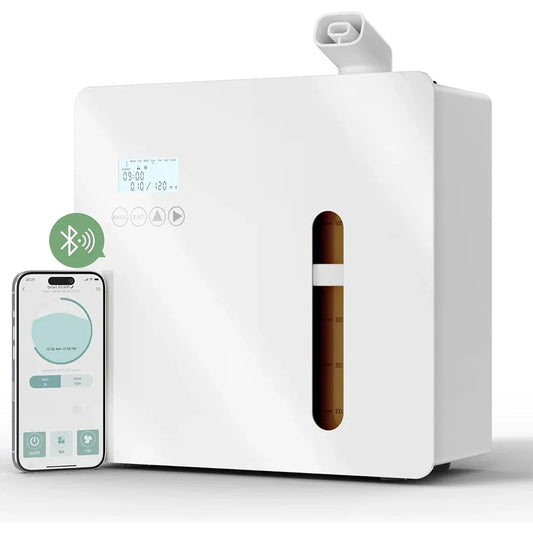NAMSTE 3000m³ Fragrance Diffuser Smart WIFI APP Control Home Air Freshener Large Room Aroma Diffusers HVAC System For Hotel Peaceful Pleasures Health and Wellness United States WiFi White US
