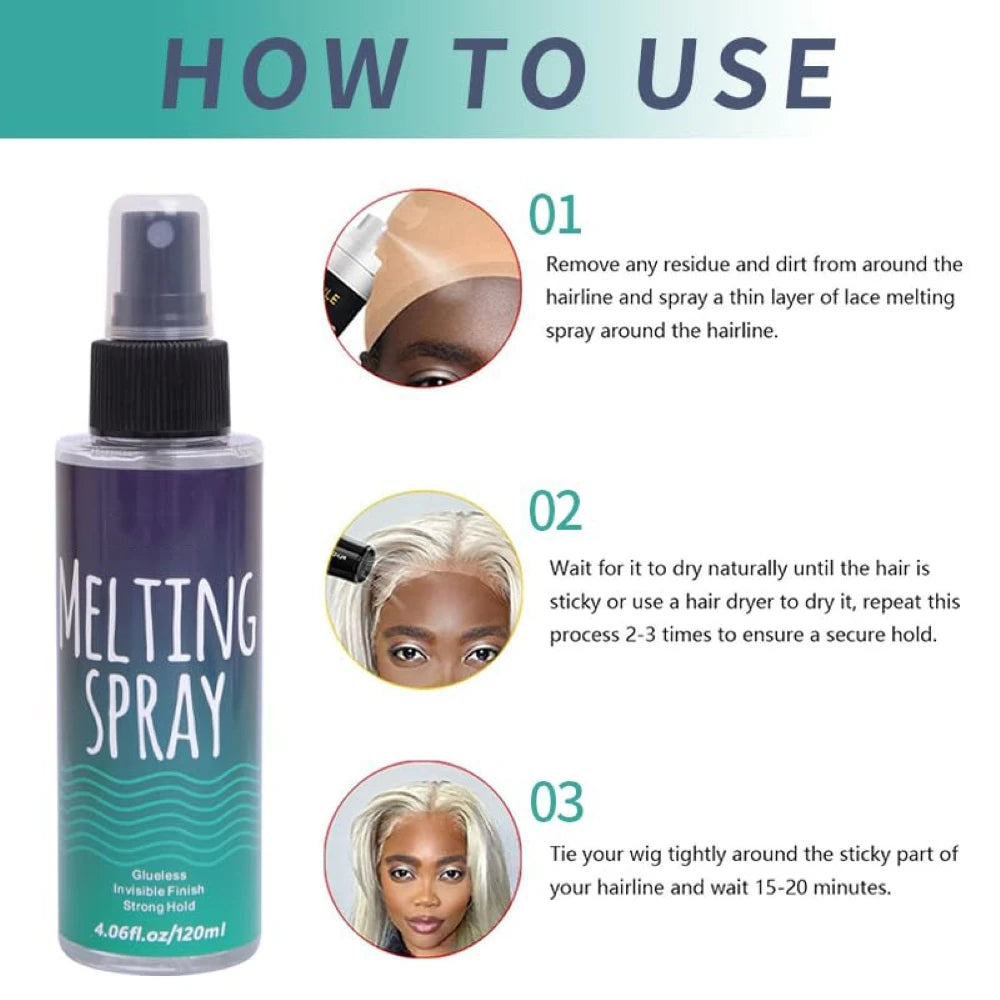 Wig Glue Remover & Melt Spray Set | Waterproof Adhesive Remover
