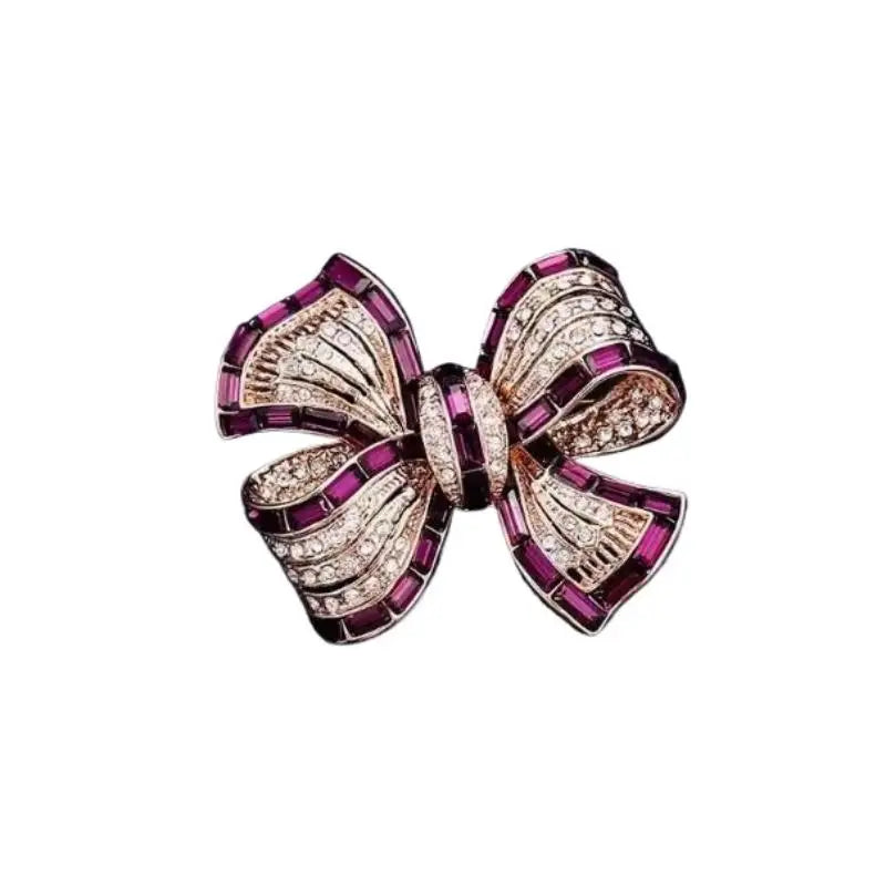 Rhinestone Bowknot Brooch Pin – Fashion Jewelry for Party