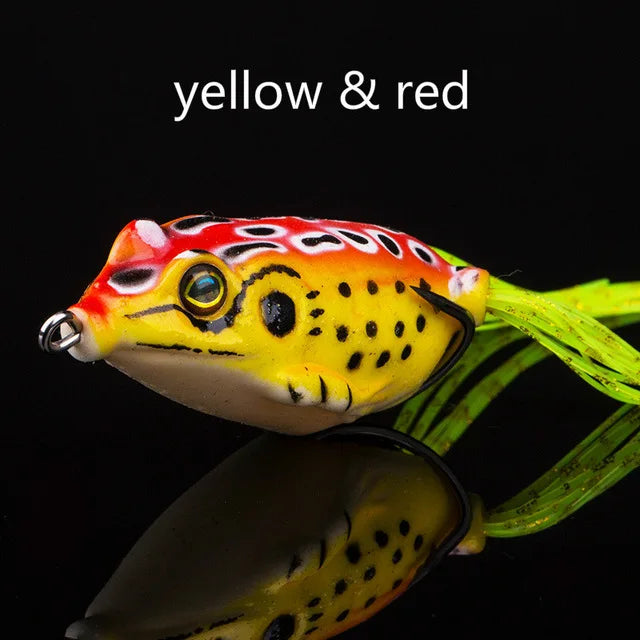 Soft Frog Bass Fishing Lure Hollow Body Topwater Lures Unpainted
