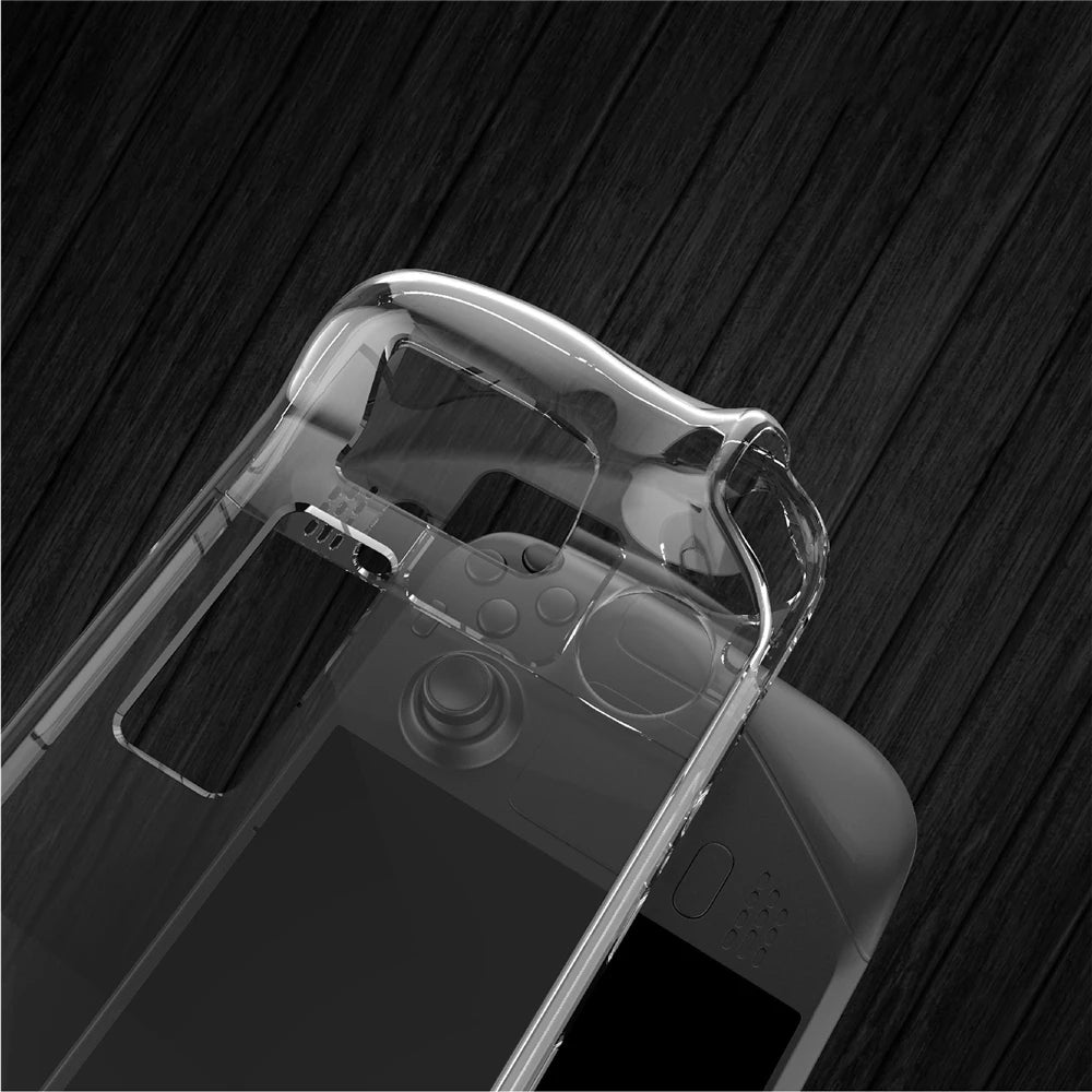 Transparent PC Hard Case For Steam Deck Host Split Crystal Protective Cases Gamepad Cover For Steamdeck Game Console Shell Peaceful Pleasures Health and Wellness