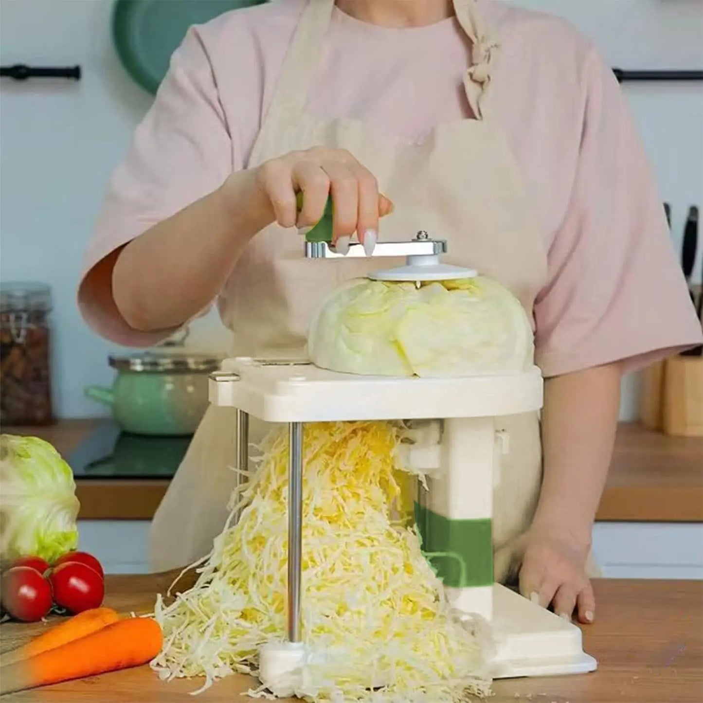 Manual Cabbage Shredder & Slicer for Sauerkraut & Coleslaw Vegetable Shredder Slicer Peaceful Pleasures Health and Wellness