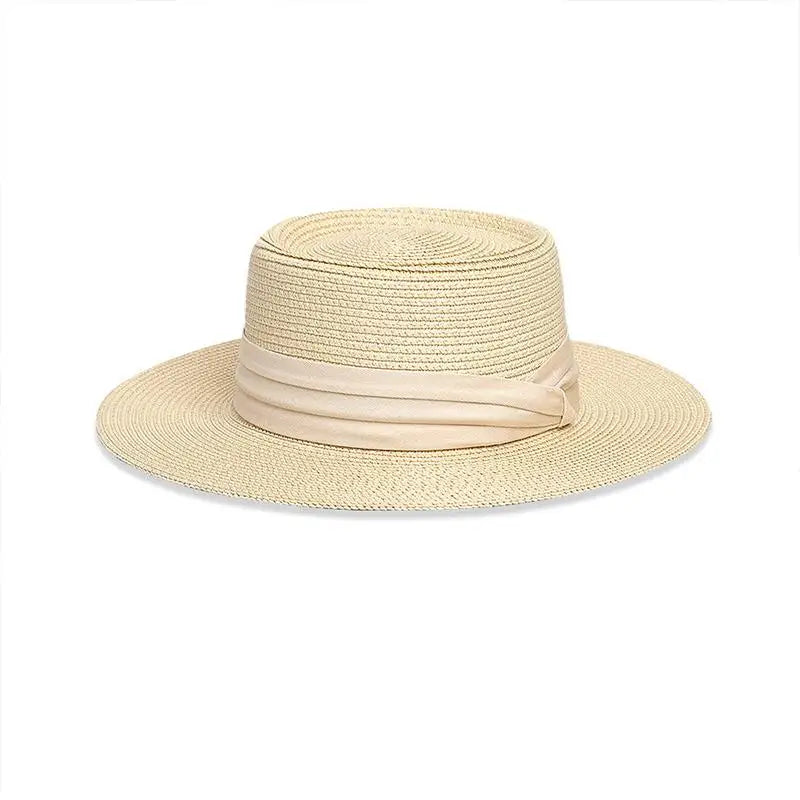 Women's Wide Brim Panama Straw Hat | UV Sun Protection
