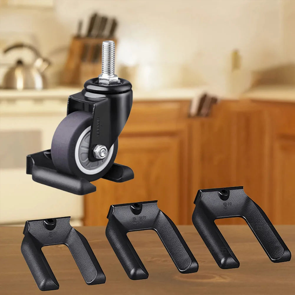 Plastic Furniture Coasters Chair Wheel Stopper Roller Feet Legs