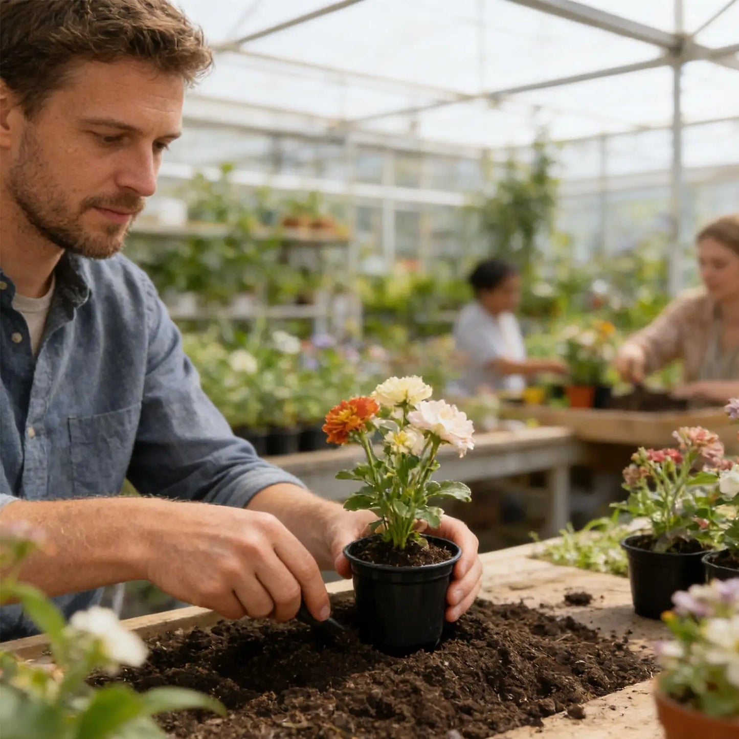 100-Pack 4-Inch Nursery Pots with Drainage Holes | Propagation