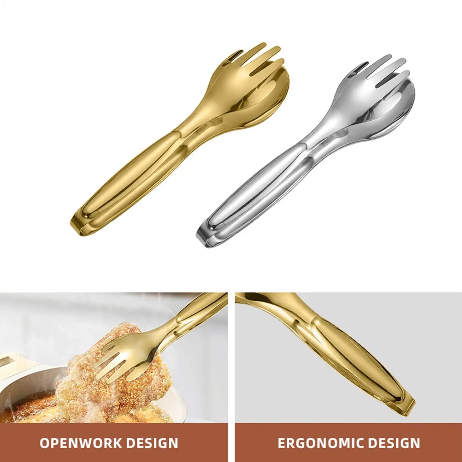 Professional Heat-Resistant Cooking Tongs Heavy Duty Stainless Steel Kitchen Gripper For Grilling Serving BBQ Camping & Catering Peaceful Pleasures Health and Wellness