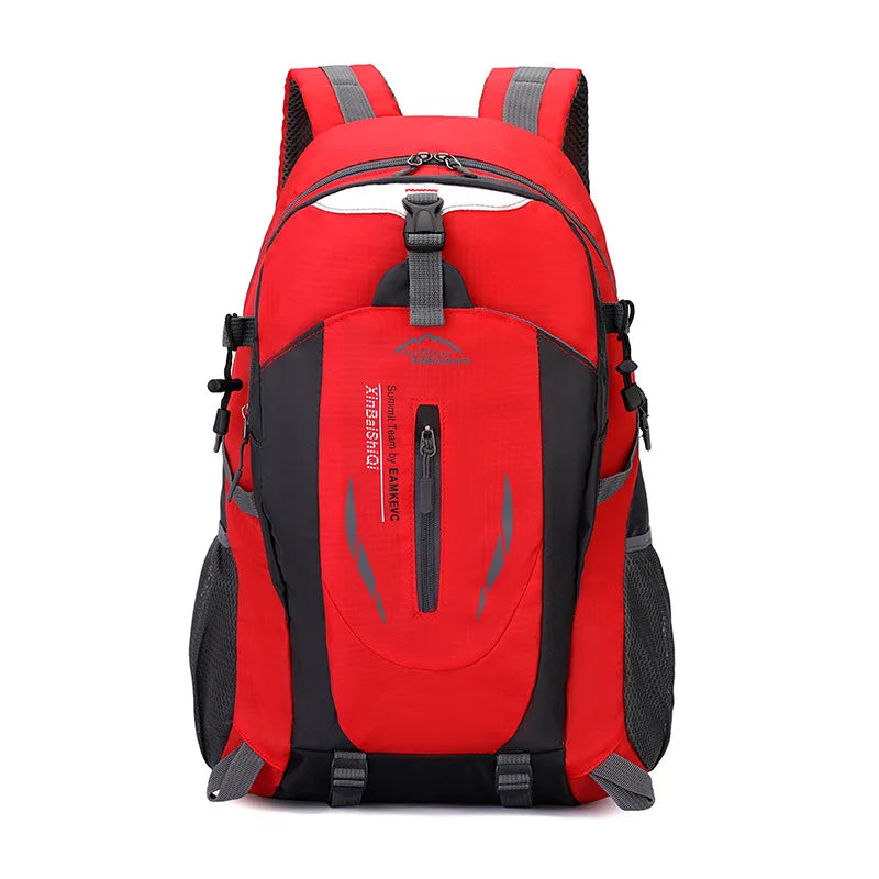 Outdoor hiking backpack, waterproof trekking rucksack, men's casual travel bag, new sports backpack for camping Peaceful Pleasures Health and Wellness red