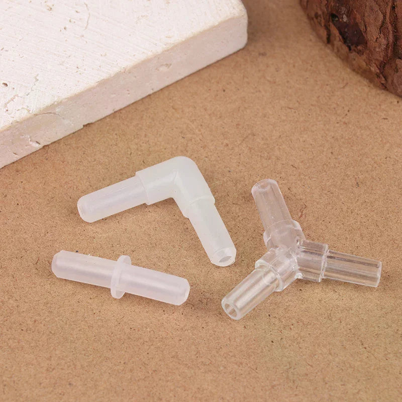 10-Pack Aquarium Airline Tubing Connectors | 4mm Air Adapters
