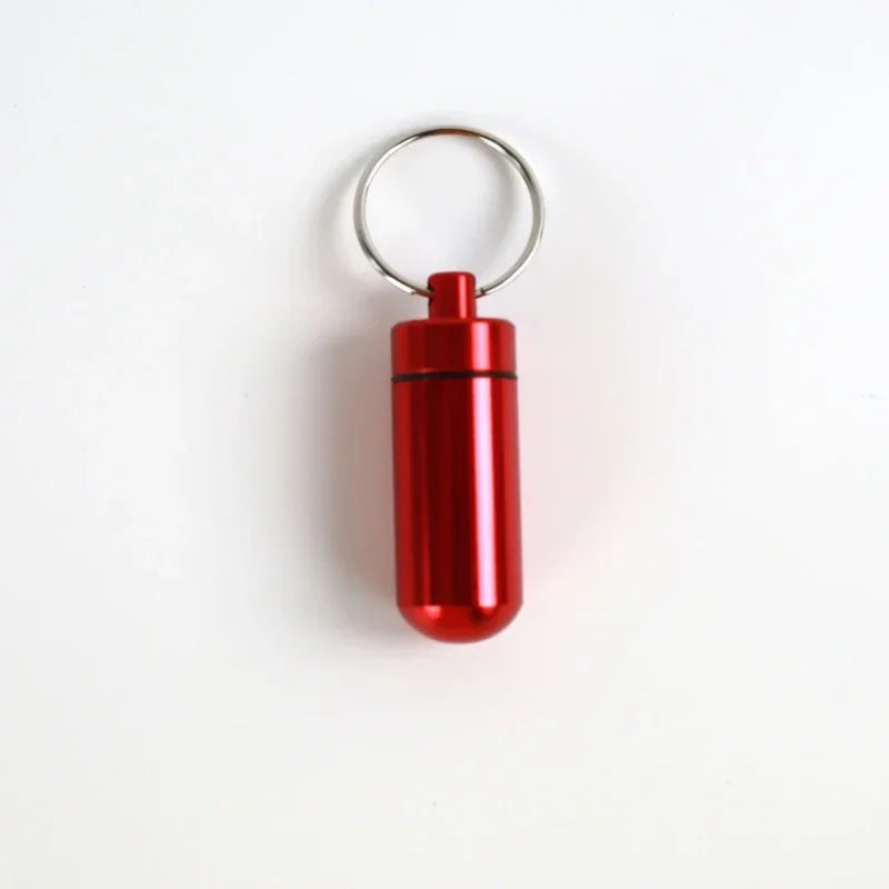 Mini Portable Pill Box Waterproof Aluminum Cases Tablets Bottle Medicine Vitamin Pillboxs Fish Oils Container Organizer Storage Peaceful Pleasures Health and Wellness NO.1